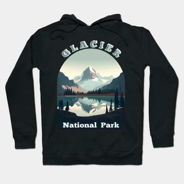 Glacier National Park Hoodie by AtkissonDesign